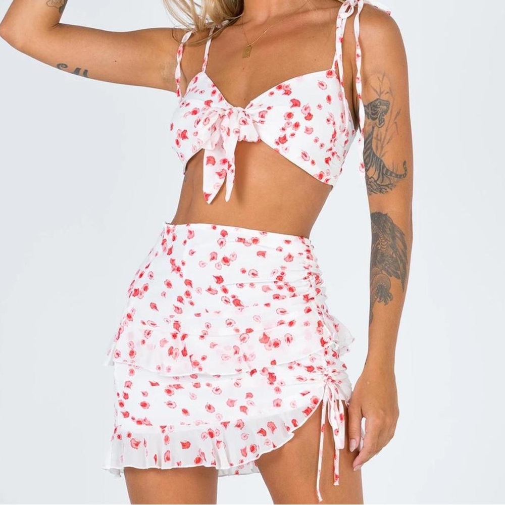 Princess Polly Pink Floral Two-Piece Set
